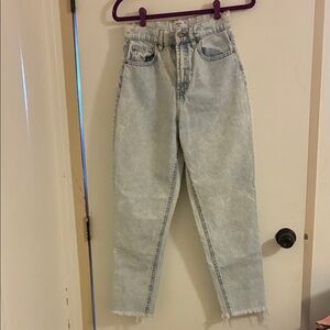 Light Blue High-Waisted Mom Jeans